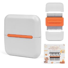 Cat Comb, Dog Massage Removal Brush for Deshedding Grooming Comb, Portable Cat Brush for Short Long Haired Cats Dogs Puppy Kitten Rabbit, Remove Matted Tangled Fur Loose Hair