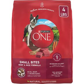 Purina ONE Small Bites Beef and Rice Formula Small Dog Food Dry - 8 lb. Bag