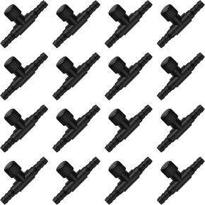 30 Pieces Aquarium Air Valve, Air Pump Control Valves Air Pump Single Way Plastic Air Flow Control Regulator for 4 mm Hose Air Line Tubing Connector