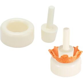 2PCS Waffle Cone Shaper, Cone Ice Cream Maker Cone Roller Waffle Rolling and Forming Tool Cone Roller Egg Roll DIY Mold Waffle Cone Mold Kit Pastry Ice Cream Waffle Cone Mold for Kitchen, White