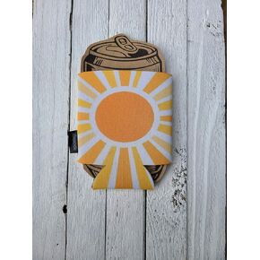 Happy Hippie Sunshine and Beer Can Cooler Sun Coozie Vacation Beach Pretty Valentines Mothers Day Gift Hippy Boho Cup Beverage Insulator Cozy SUNKOOZ