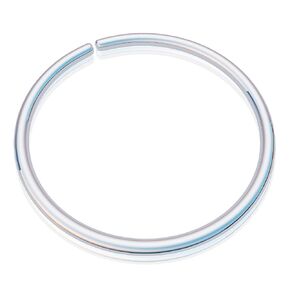 Silver Tragus Hoop Piercing - Comfortable Handmade Sterling Silver Tragus Ring - Thin Hypoallergenic 20 gauge 8mm Stylish Hoop