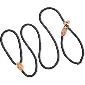 1/4'' Dog Leash Slip Leads Dog Slip Training Leash 4.2FT Black Slip Leash for Dogs Nylon Rope Dog Training Leash Slip Leash for Medium Large Dogs's Behavior Correct Exercise and Outdoor Walking