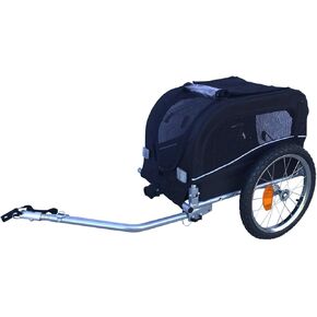 Small Pet Dog Stroller and Bike Bicycle Trailer (Black)