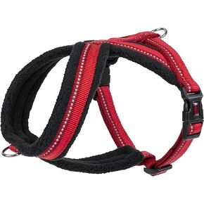 HALTI Comfy Harness - Lightweight, Fleece-Lined, Reflective & Adjustable Dog Harness, Front & Back Ring for a Dog Leash, Great for Puppy Walks. Suitable for Small Dogs and Puppies (Size Small)
