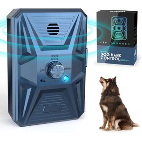 جهاز مضاد للنباح، 3 أجهزة ردع للكلاب بالموجات فوق الصوتية بتردد قابل للتعديل، نطاق فعال 50 قدمًا، جهاز لطيف للحيوانات الأليفة للتحكم في النباح الصوتي وإيقاف داخلي وخارجي لنباح الكلاب، أزرق-jg#01 in Kuwait