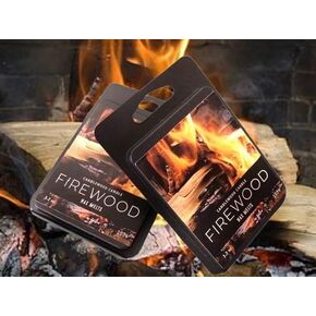 Firewood Scented Wax Melts - 2 pack | No Wood Burning Fireplace in Your Home ? New Wood Burning Scent without the flame | Handmade in Idaho | Simply like no others...
