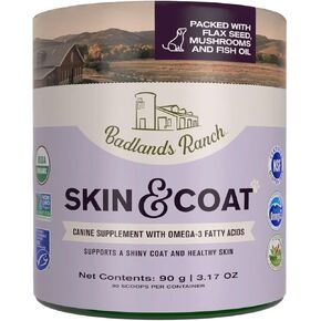 by Katherine Heigl- Skin & Coat Canine Supplement w/Omega-3 Fatty Acids, Organic ingredients, Antioxidant Topper, Nourish Coat &Paws, Joint, Support Shiny Coat &Healthy Skin (30 scoops)