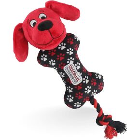 Clifford® Busy Body Rope ‘n Wrangle Durable Dog Rope Toy | Cozy Dog Stuffed Animals Play Toy for Medium/Large Dogs | Mental and Sensory Simulation, Fetch, Tug and Comfort