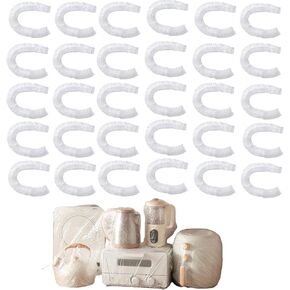 30PCS Disposable Furniture Dust Cover Large Dust Cover Clear Plastic Universal Small Kitchen Appliance Covers Dustproof with Elastic for Small Appliance,Air Fryer, Oven, Pressure Cooker, Blender