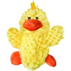 KONG - Plush, Low Stuffing Squeak Duck Dog Toy - Replacement Squeaker Included- For Small Dogs
