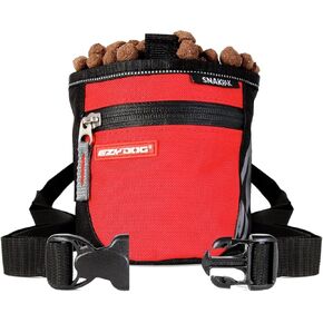 EzyDog SnakPak Wearable Dog Treat Bag Training Pouch with Belt (Black)