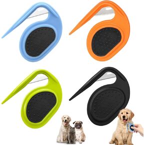 4 قطع مشط عقد الحيوانات الأليفة، مشط عقد الحيوانات الأليفة الجديد 2024، مشط عقد، مشط تدليك متعدد الوظائف 3 في 1 لإزالة الشعر، أمشاط تزيين الحيوانات الأليفة، أدوات إزالة الشعر للكلاب والقطط in Kuwait