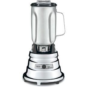Waring Commercial BB900S 1/2 HP Chrome Bar Blender with 32-Ounce Stainless Steel Container, 1-Quart, Silver