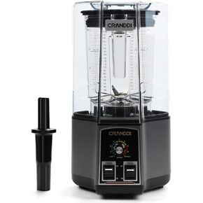 CRANDDI Commercial Blender, Retro Blender with 80oz Pitcher, Large Capacity & Small Volume, 1500w Professioanl Blender, Blenders for Kitchen, Self Cleaning Blender with Pulse Function, K85 New