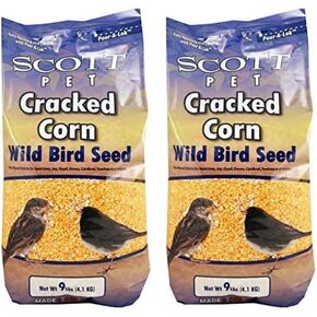 Scott Pet Wild Bird Seed, Cracked Corn, 9lbs