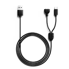 MEROM for Jugbow Dog Shock Collar Charger Replacement, Power Cable Compatible with Jugbow Dog Training Collar, 2-in-1 Magnetic Charging and USB Type C Cable (Cable)