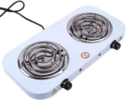 Dual Burner Electric Hot Plate, 2000W Induction Stove, 110V Portable Single Tube Electric Stove, Suitable For Home Camping Tabletop Cooking Stove (B) in Saudi Arabia