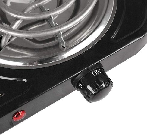 Dual Burner Electric Hot Plate, 2000W Induction Stove, 110V Portable Single Tube Electric Stove, Suitable For Home Camping Tabletop Cooking Stove (B) in Saudi Arabia