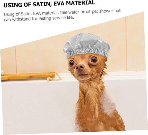 Pet Shower Cap Puppy Shower Hat Pet Bath Ear Protection Dog Ear Protector Ear Covers for Dogs Pet Toilet Blue Small Dog Shower Cap Cat Shower Hat French Bulldog Household in Saudi Arabia