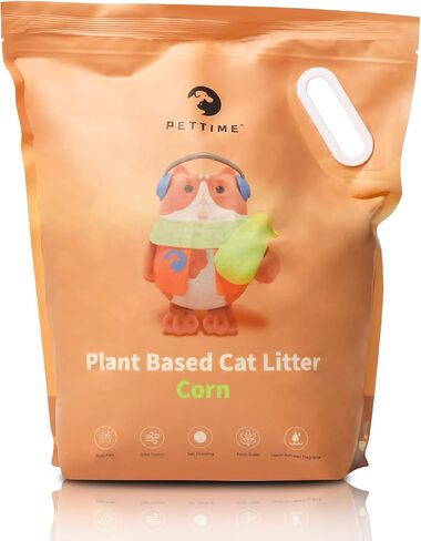 Tofu & Corn Litter Large 12lb Dust-Free Clumping Cat Litter Quickly Absorb Cat Odors Toilet Flushable Corn Litter in Saudi Arabia