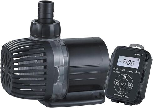مضخة إرجاع حوض السمك Jebao Jecob EP3500 DC مع وحدة تحكم LCD، 924GPH /3500LPH، رفع أقصى 11.4 قدم، سرعة قابلة للتعديل، أحواض السمك، البرك، النوافير، المستنقع، الزراعة المائية، هادئة للغاية، موفرة للطاقة. in Saudi Arabia