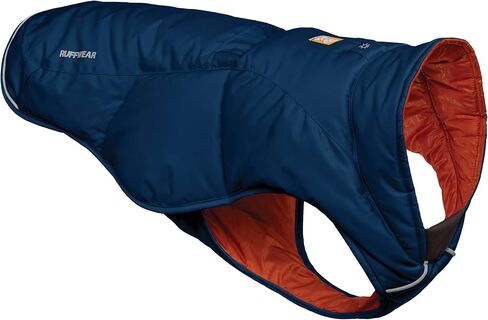 Ruffwear، سترة Quinzee معزولة، مقاومة للماء للكلاب مع كيس، Blue Moon، X-Small in Kuwait