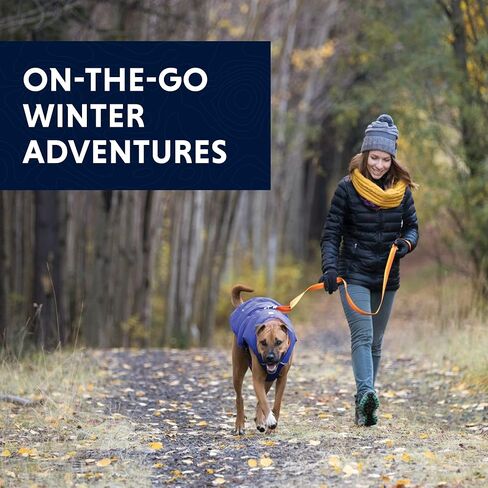 Ruffwear، سترة Quinzee معزولة، مقاومة للماء للكلاب مع كيس، Blue Moon، X-Small in Kuwait
