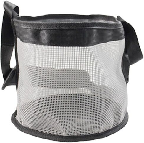 Heavy Duty Mesh Horse Feeder Horse Feed Bag for Grain with Adjustable Strap,Comfort Neck Pad,Nose Pad Horse Muzzle Feed Bag (Gray) in Saudi Arabia
