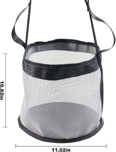 Heavy Duty Mesh Horse Feeder Horse Feed Bag for Grain with Adjustable Strap,Comfort Neck Pad,Nose Pad Horse Muzzle Feed Bag (Gray) in Saudi Arabia