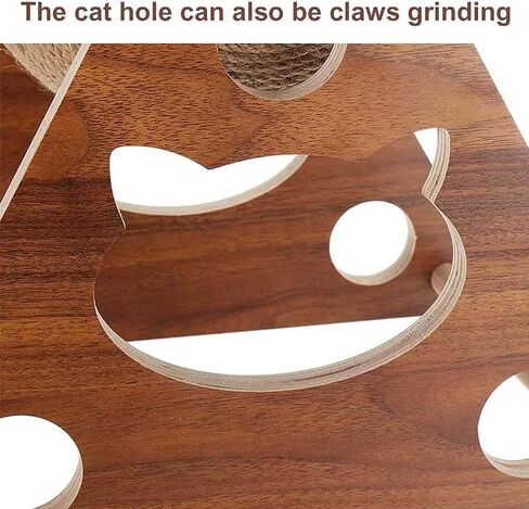 لعبة كرة اصطياد القطط الخشبية ، كرة طحن مخلب السيزال ، كرة اصطياد القطط الخشبية التفاعلية ، لعبة الحيوانات الأليفة in Kuwait