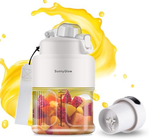 Personal size Blender, 500mL Personal Size Blender With Lid for Shakes and Smoothies with 10 Blades, 17oz Blender in Saudi Arabia