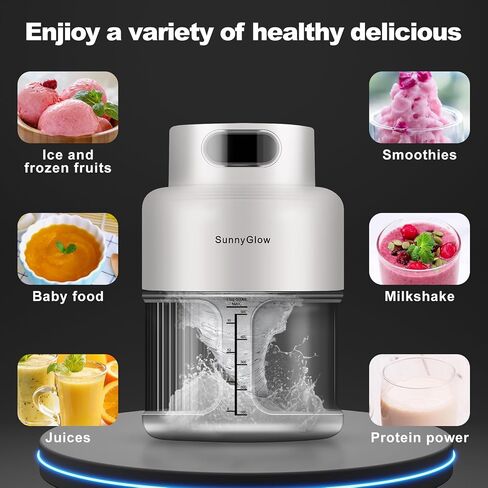 Personal size Blender, 500mL Personal Size Blender With Lid for Shakes and Smoothies with 10 Blades, 17oz Blender in Saudi Arabia