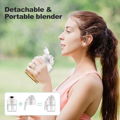 Personal size Blender, 500mL Personal Size Blender With Lid for Shakes and Smoothies with 10 Blades, 17oz Blender in Saudi Arabia