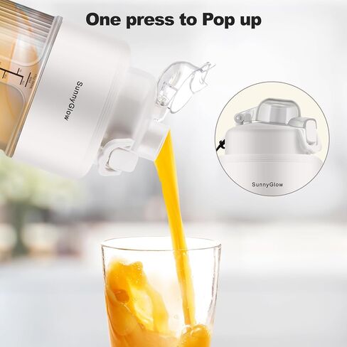 Personal size Blender, 500mL Personal Size Blender With Lid for Shakes and Smoothies with 10 Blades, 17oz Blender in Saudi Arabia