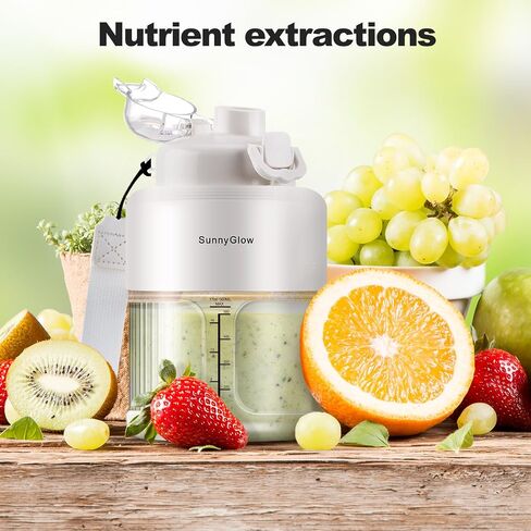 Personal size Blender, 500mL Personal Size Blender With Lid for Shakes and Smoothies with 10 Blades, 17oz Blender in Saudi Arabia