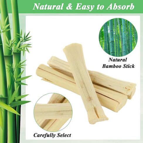 1000g/2.2lb Sweet Bamboo Sticks for Rabbits, Rabbit Chew Toys Bunny Chew Toys Rabbit Chew Sticks, Molar Snacks for Small Animals, Hamsters, Chinchillas, Guinea Pigs, Natural Teeth Grinding Toys in Saudi Arabia