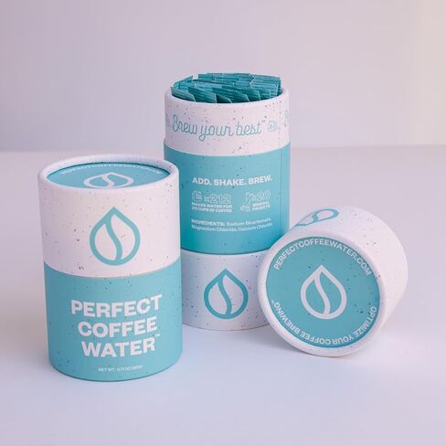 Perfect Coffee Water™ Minerals for creating the best water to brew coffee, Optimize your coffee Brewing, Brew better, not bitter, coffee. (10, 1 Gallon/4 Liter Stick Packets) in Saudi Arabia