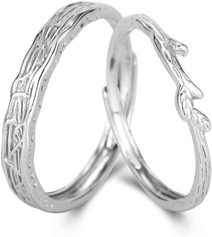 925 Sterling Silver Rings Real Silver Rings Adjustable Rings for Women Open Rings Thumb Rings Vintage Rings for Men Boho Rings Jewelry Gifts in Saudi Arabia