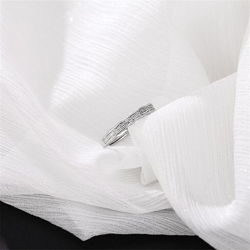 925 Sterling Silver Rings Real Silver Rings Adjustable Rings for Women Open Rings Thumb Rings Vintage Rings for Men Boho Rings Jewelry Gifts in Saudi Arabia