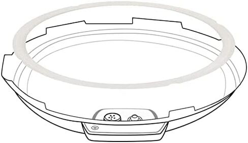 Sealing Ring for 6 Qt Instant pot Replacement Silicone Gasket Seal Rings for Instapot 6 Quart 2pcs Sealer Accessories Parts for Insta Pressure Cooker - 2 Pack in Saudi Arabia
