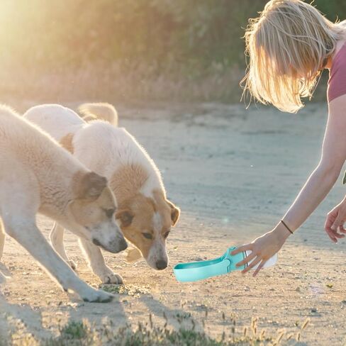 زجاجة مياه للكلاب من WishLotus، زجاجة مياه متينة ومحمولة مضادة للتسرب للحيوانات الأليفة قابلة للطي 350 مل/11.84 أونصة زجاجة مياه للمشي للكلاب في الهواء الطلق للقطط والكلاب والحيوانات الصغيرة المشي لمسافات طويلة والسفر (أزرق) in Kuwait