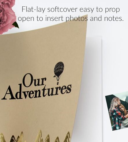 مغامراتنا، سجل قصاصات الرحلات البرية، مجلة المغامرة، تذكار السفر. رقائق الذهب 8.5x8.5. يوميات الرحلات البرية، والذكرى السنوية المضحكة، وقائمة دلو الأزواج، وسجل القصاصات العائلي، وعيد الأب الفريد in Kuwait