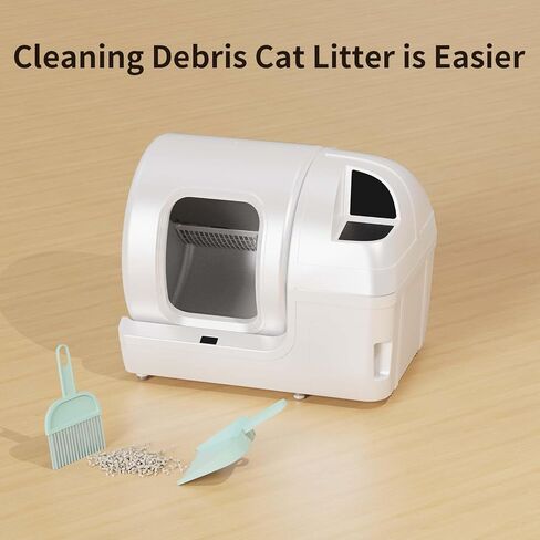 Convenient Pet Cats Litter Scooper Kit with Cat Litter Scooper/Plastics Scooper/Handheld Dustpan/Broom/Brush/Paste Hooks for Various Types of cat Litter Boxes. in Kuwait
