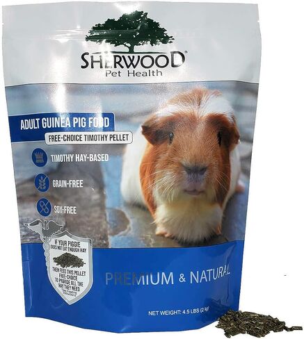 Sherwood Pet Health Adult Guinea Pig Food - Free Choice Timothy Pellet-4.5lbs in Saudi Arabia