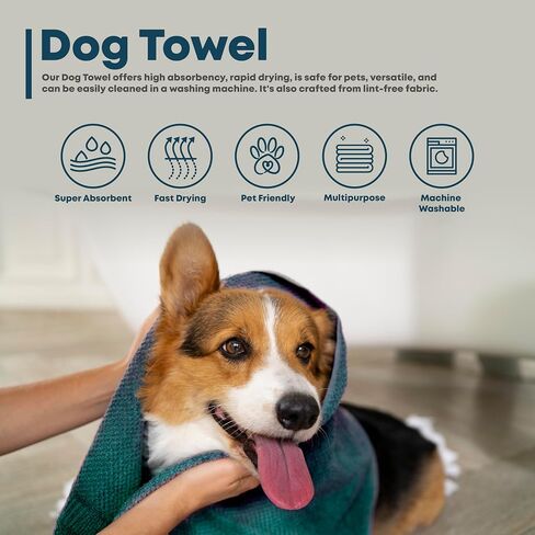 Extra Large Dog Towel for Cats and Dogs, Red, 2XL in Kuwait