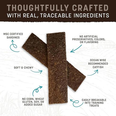 Earth Animal Wisdom Air-Dried Jerky from The Seed Recipe | Dog Treats | Dog Snacks | Premium Natural Plant-Based Jerky Strips | 4 oz |Made in The USA (Pack of 3) in Saudi Arabia