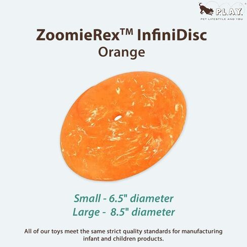 يلعب. ألعاب لطيفة للكلاب في الهواء الطلق - طبق طائر مطاطي ZoomieRex InfiniDisc، رائع للجراء والكلاب الصغيرة والمتوسطة والكبيرة - آمن للاستخدام في غسالة الأطباق، خفيف الوزن، يطفو على الماء، صديق للشاطئ (أخضر، كبير) in Kuwait