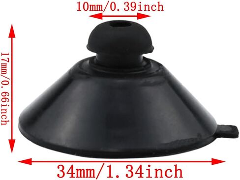 Aquarium Suction Cup Clip Fish Tank Suction Cup Clip Aquariums Pump Suction Cups 34mm/ 1.34in for Tank Pump, Overhead line -12pcs in Saudi Arabia