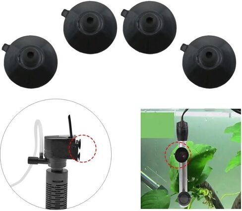 Aquarium Suction Cup Clip Fish Tank Suction Cup Clip Aquariums Pump Suction Cups 34mm/ 1.34in for Tank Pump, Overhead line -12pcs in Saudi Arabia